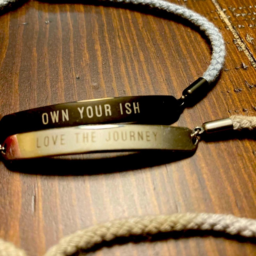 Keep Collective engraved bracelets